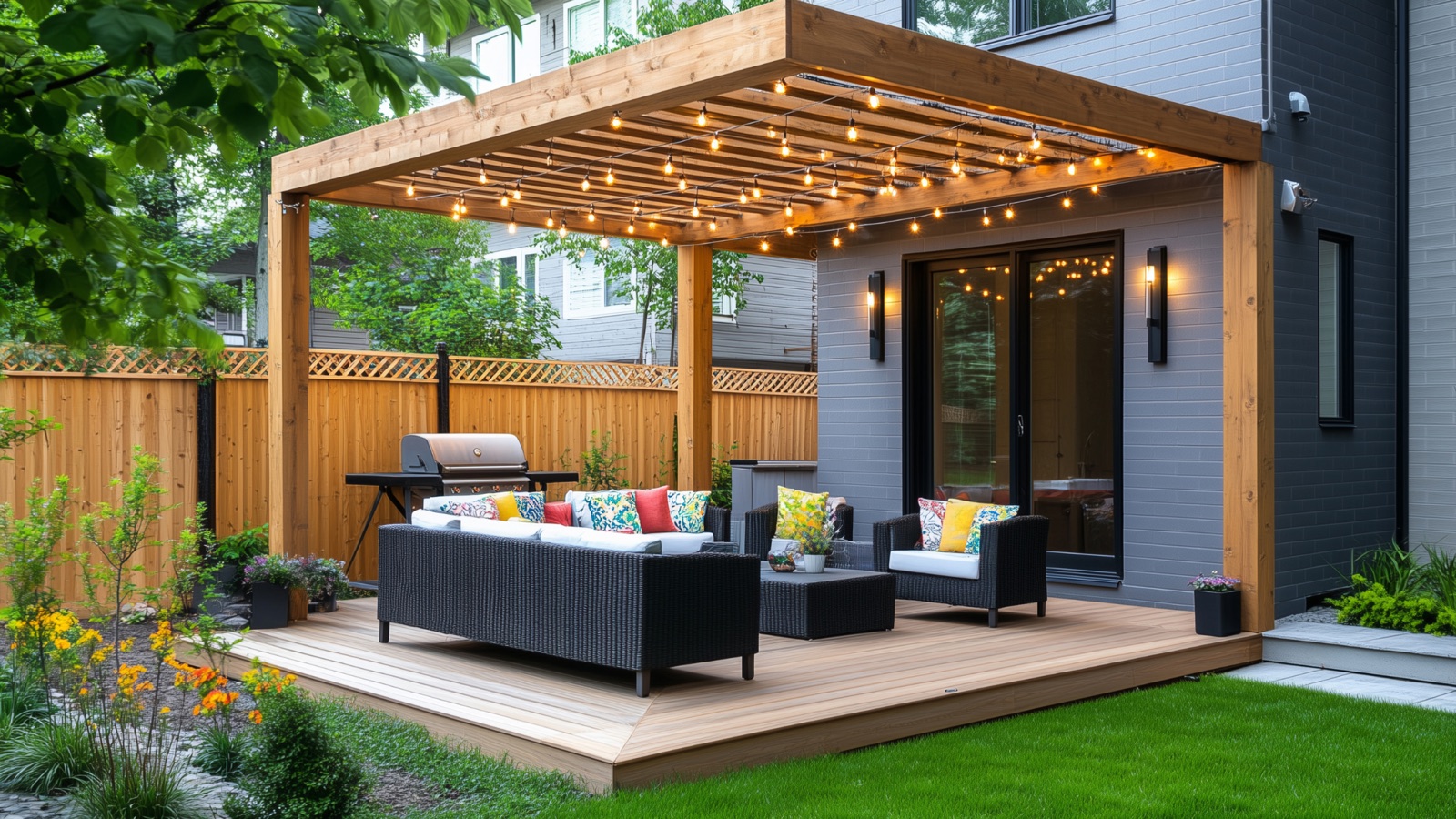 House extension deck addition