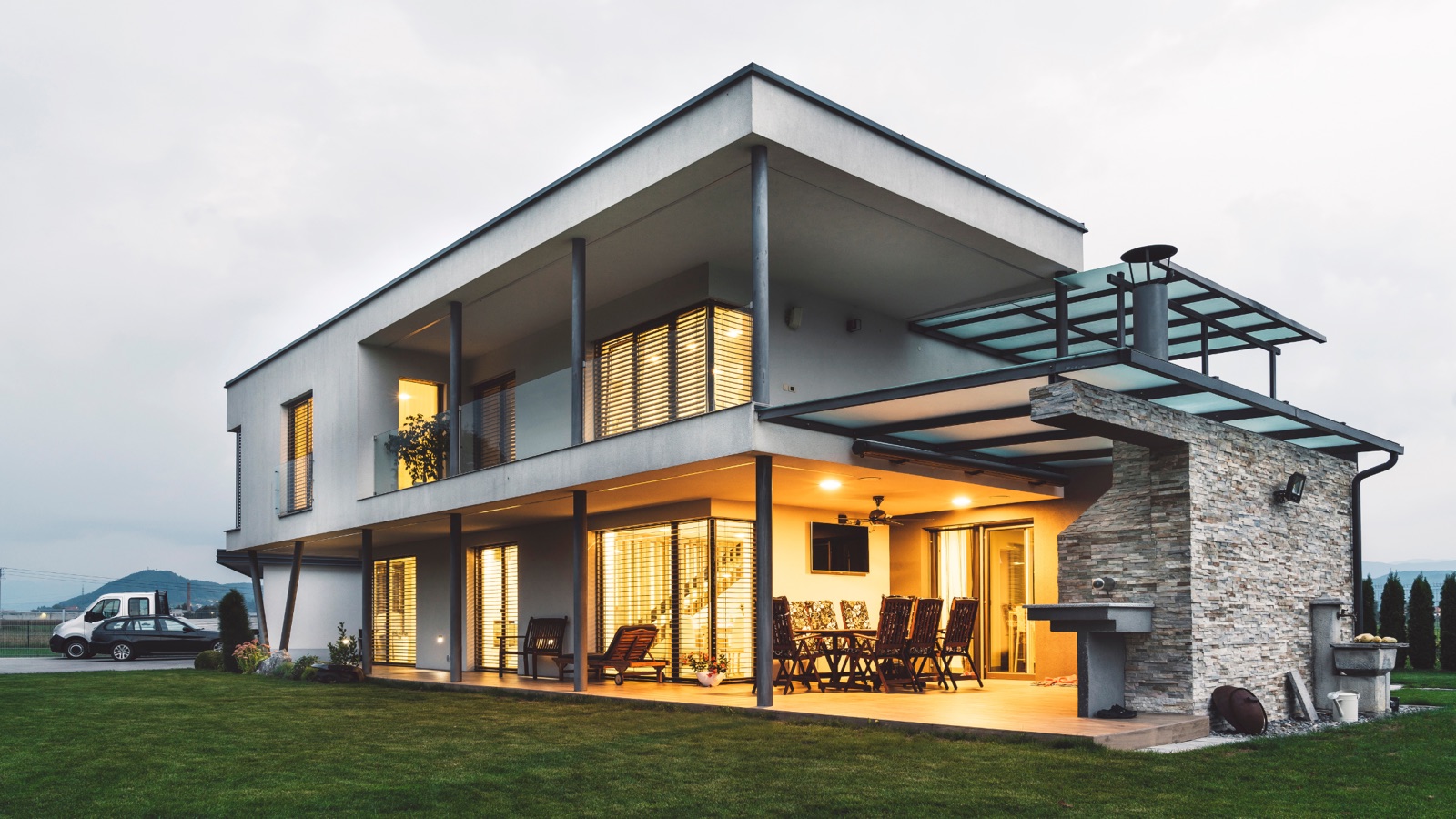 Renovated modern home exterior